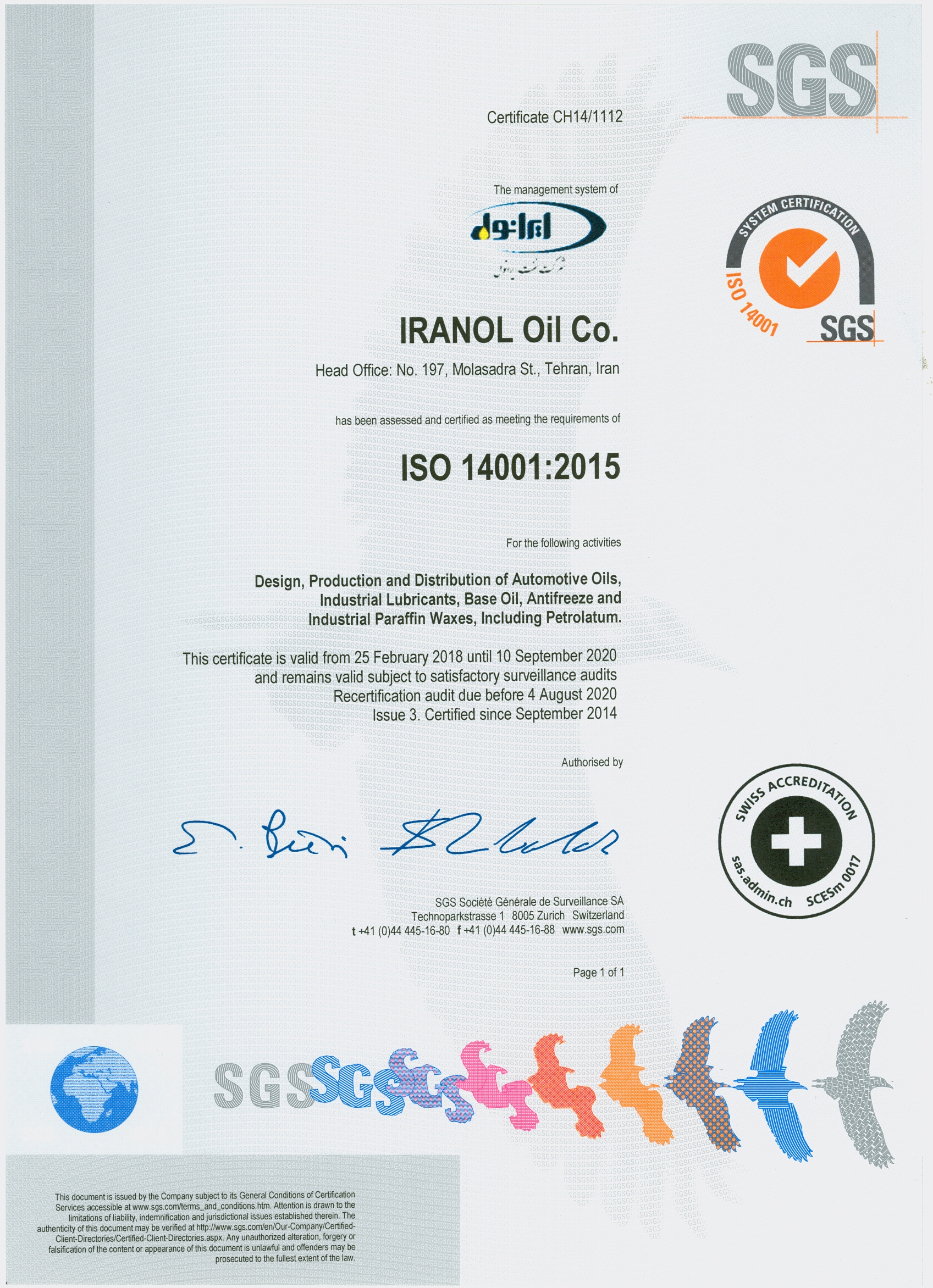 ISO 14001:2015 ISO 14001:2015