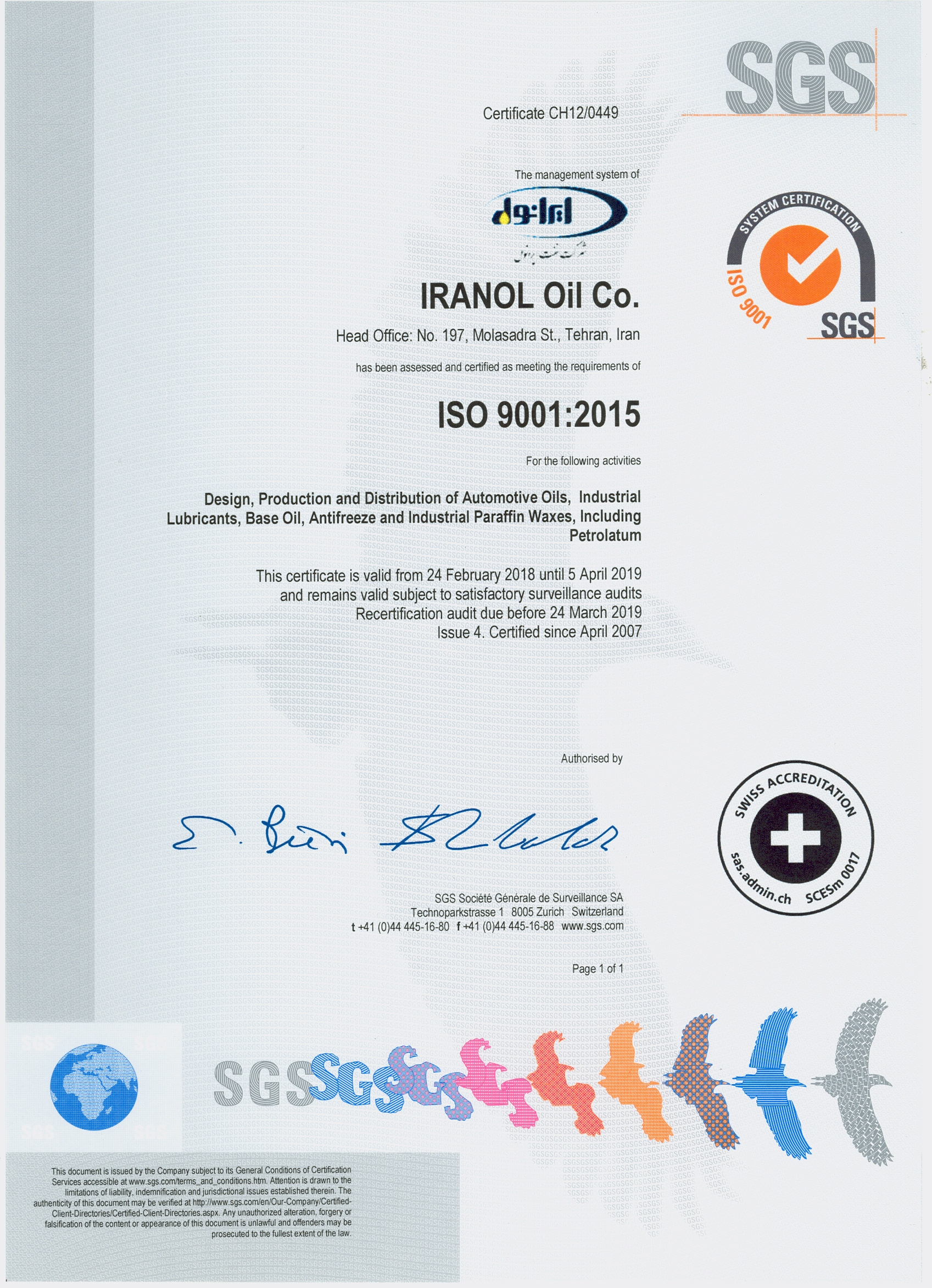 ISO 9001:2015 ISO 9001:2015