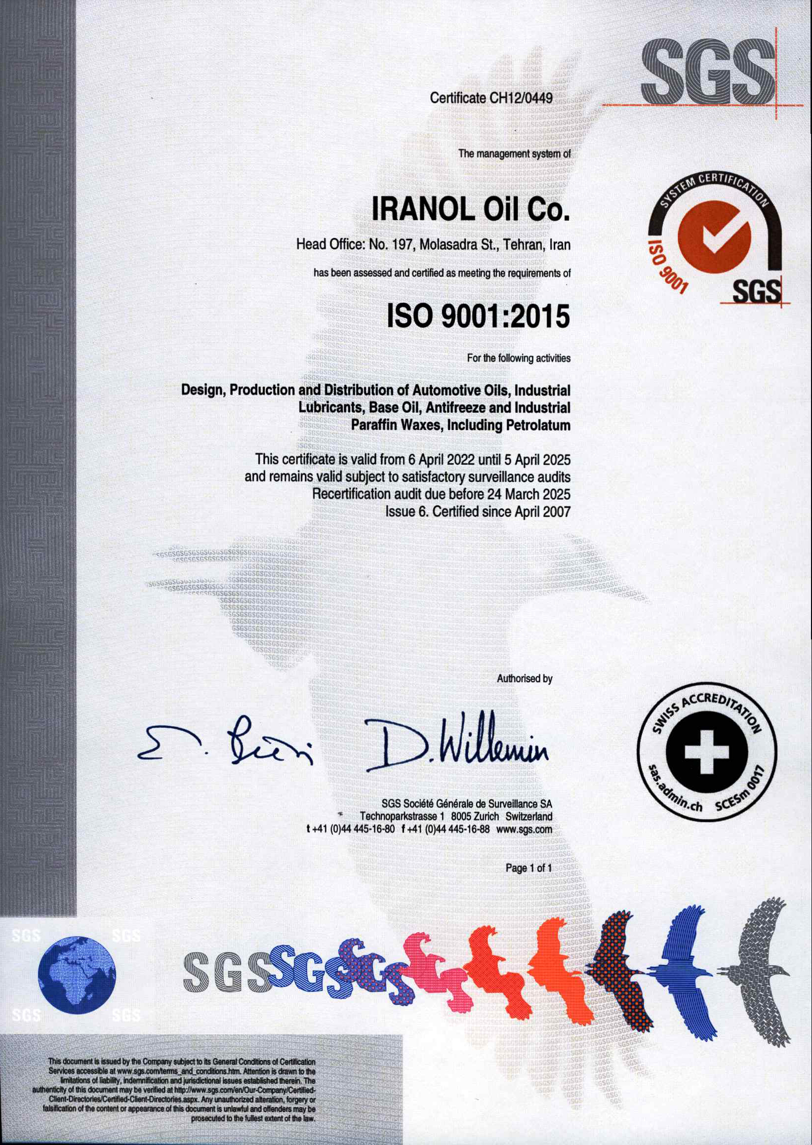 ISO 9001:2015 ISO 9001:2015